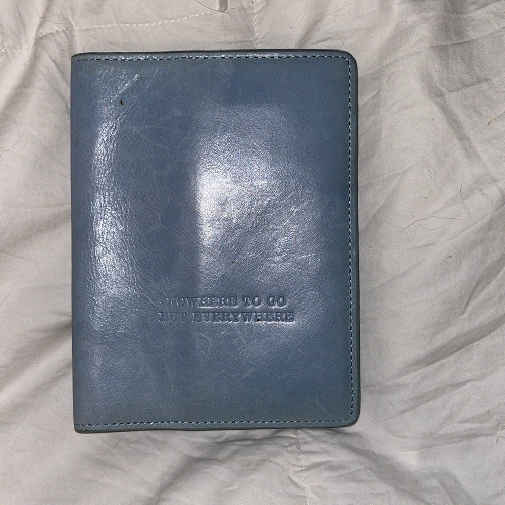 Light blue hobo wallet